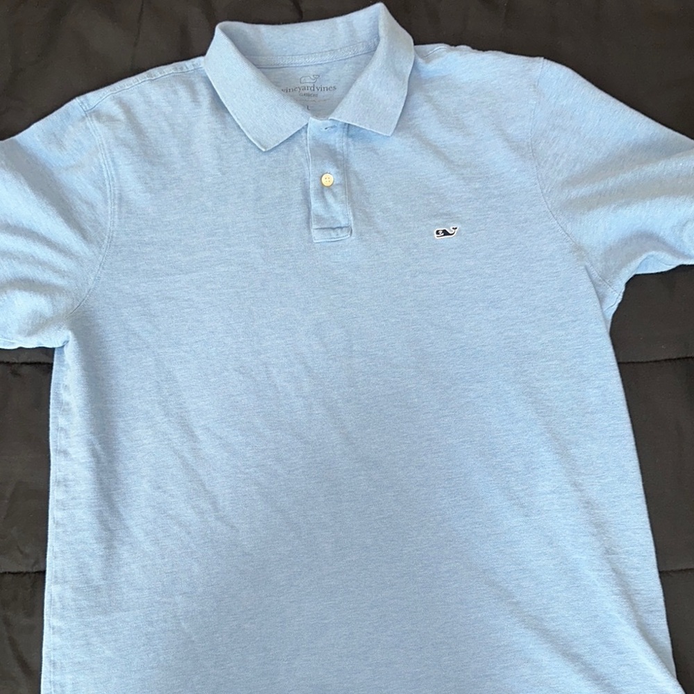 Vineyard Vines Blue Polo Shirt Classic Design